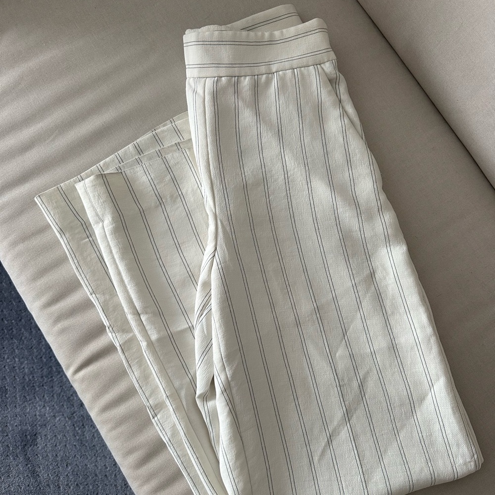 Wilfred Men's Cream Pinstripe Lounge Pants